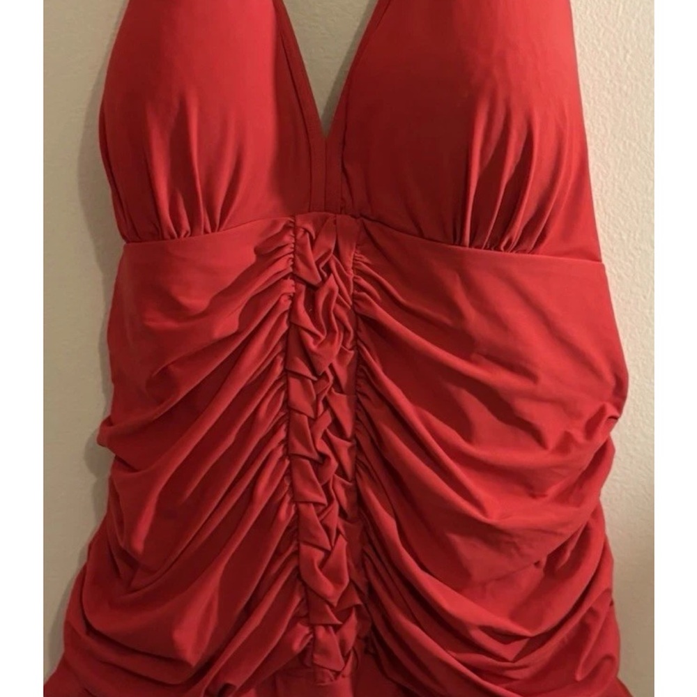Red Halter swim suit size Women’s  22